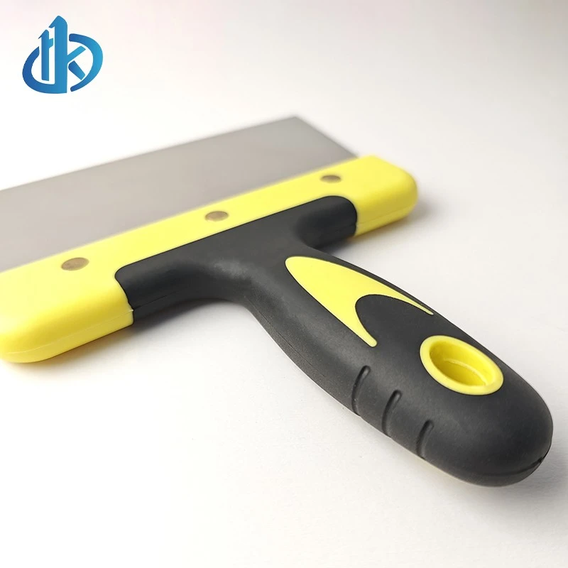 Rubber Handle Stainless Drywall Knife